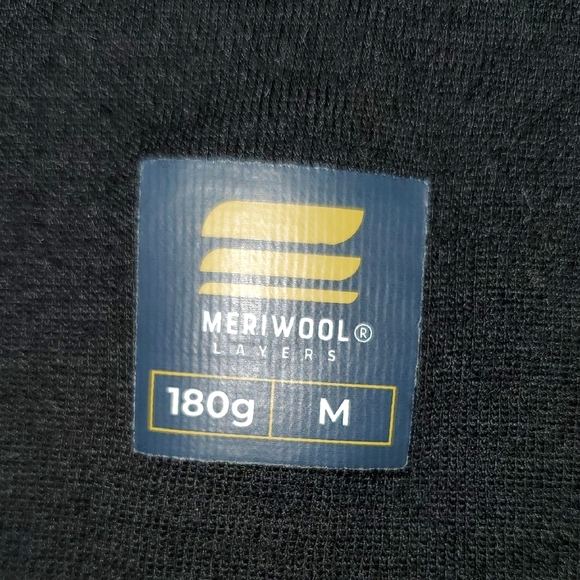 Meriwool 180g Black Long Sleeve Women's Layering Tee - Picture 2 of 4